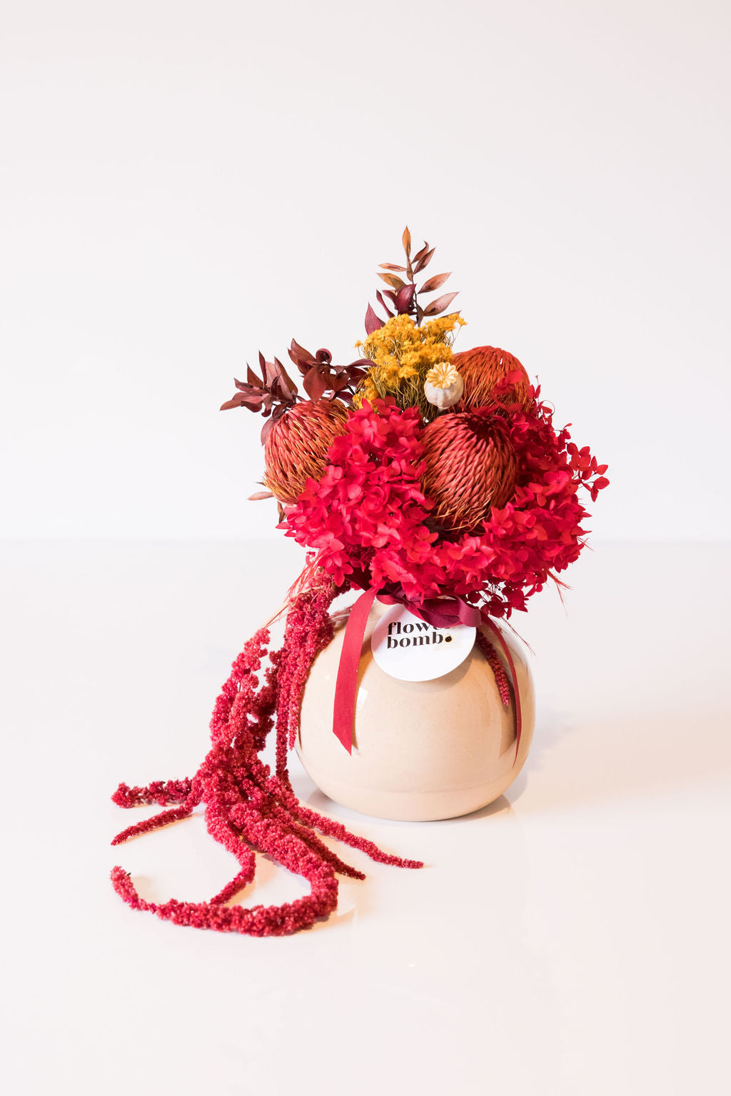 Preserved Flower Arrangement - Red